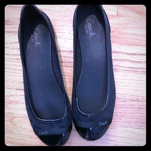 Womens Coach Black Flats